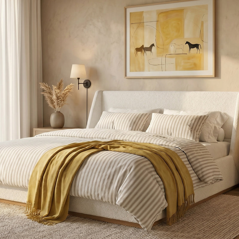 Etta 3-Piece Cotton Lined Blend Duvet Set